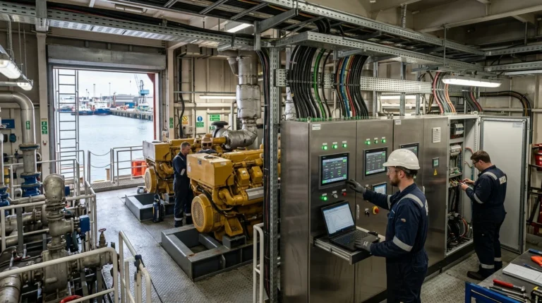 Repotenciación de sistemas eléctricos y sincronización de generadores en embarcación